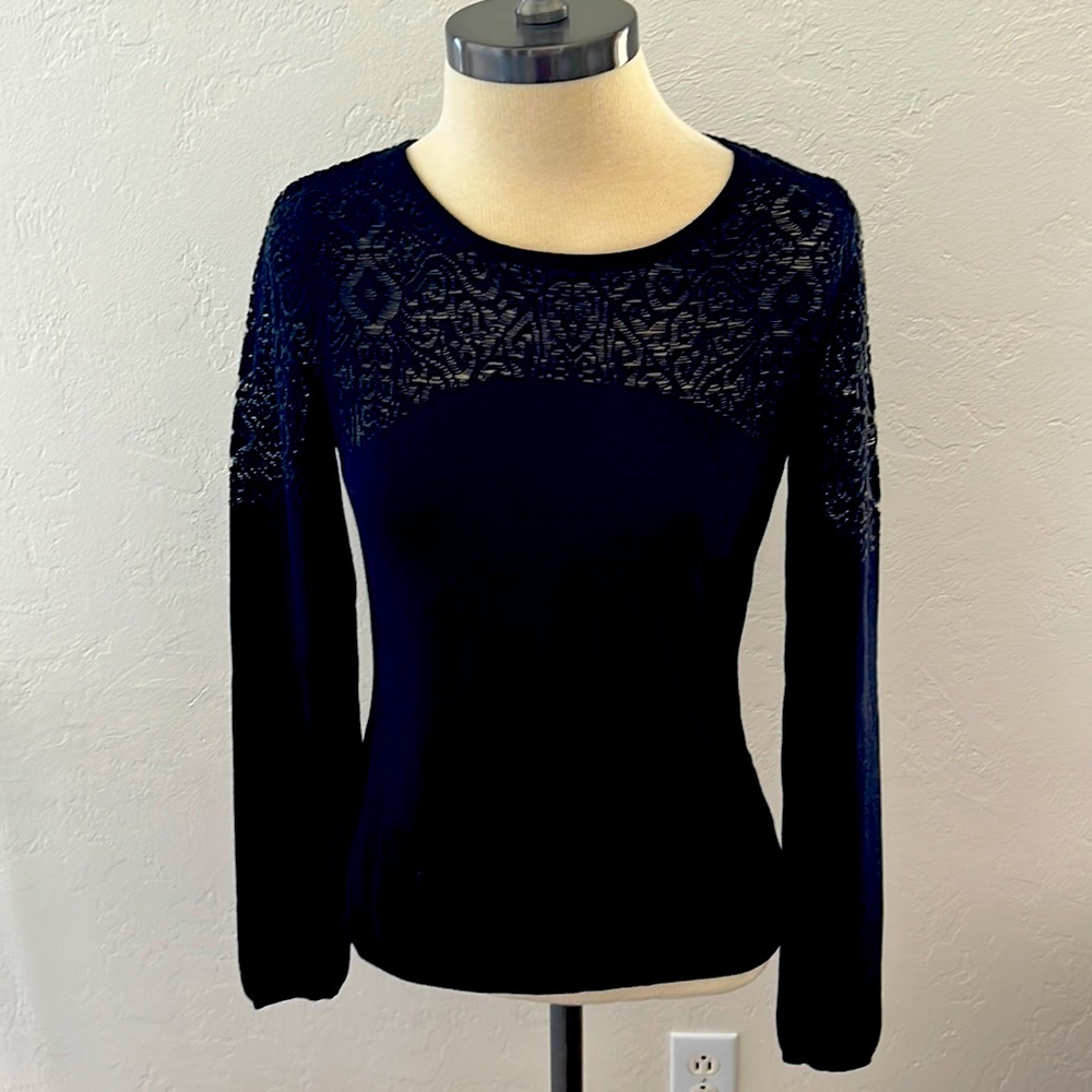 NWT Anthropologie Black Sweater